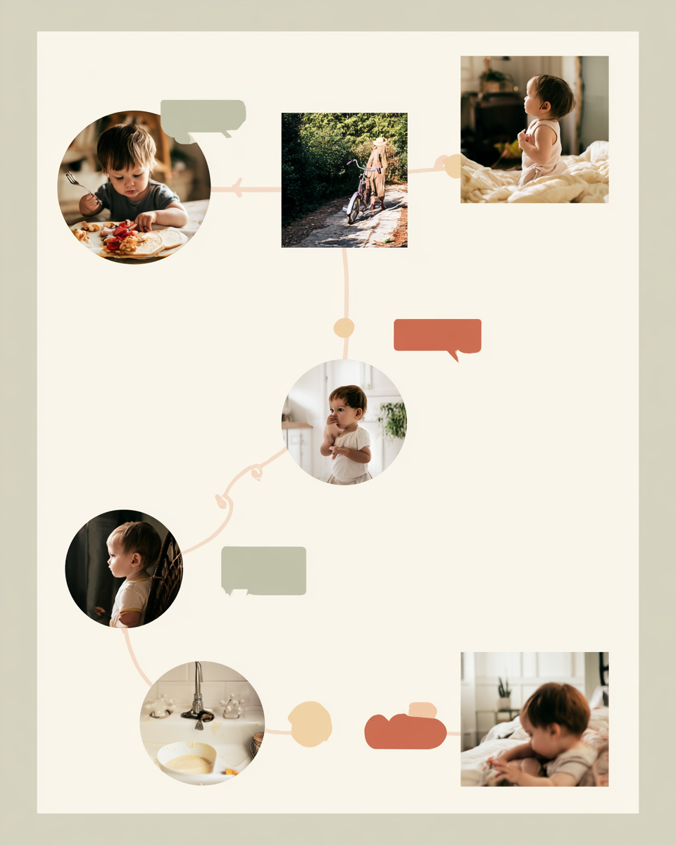 Toddler language opportunities throughout the day